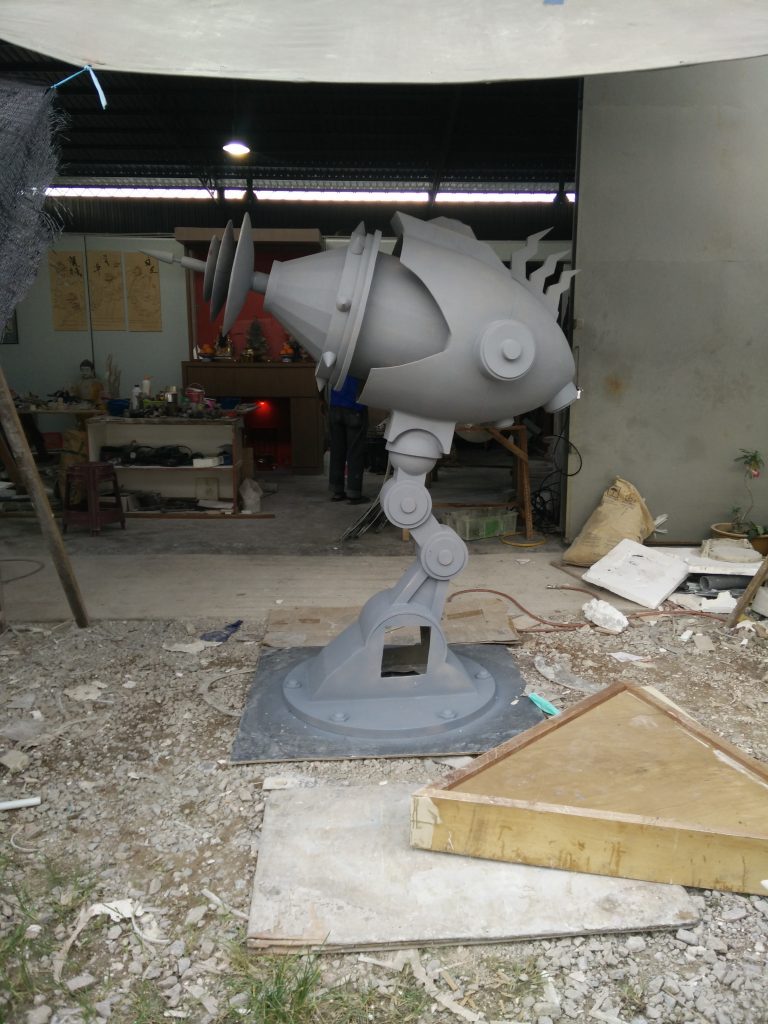 sci-fi prop in making